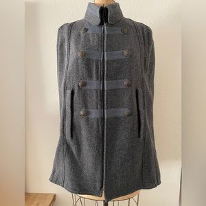 SPIEWAK grey wool cape L